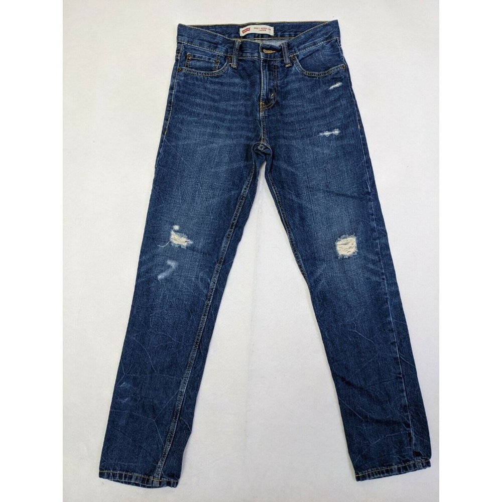 Levi's 502 Regular taper Women's Distressed Blue casual Jeans Size 14R